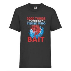Fishing Good Things Bait Fish Humour Novelty T Shirt Various Colours And Sizes