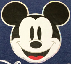 Disney Mickey Mouse Men’s Large T-Shirt 100 Years Of Wonder Logo Heather Blue
