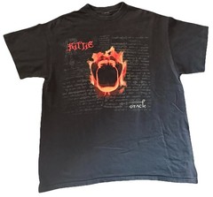 Vintage 2001 Kittie Oracle Double Sided Flame Concert Shirt