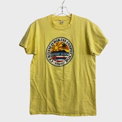Vintage 70s Waikiki Beach Bikini Inspector Graphic T Shirt Yellow Mens Small S