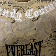 Vintage Randy Coture Everlast Shirt Mens Medium Brown MMA UFC Y2K