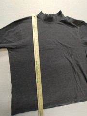 LL Bean Carefree Unshrinkable Mockneck Shirt 2XL Gray Warm Casual Outdoor 508112