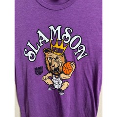 HOMAGE Sacramento Kings Slamson The Lion T-Shirt M Royal Purple Tri-Blend