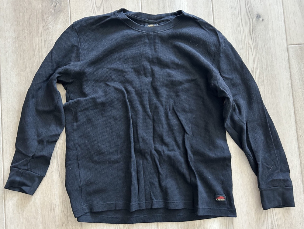 Knocker Activewear Mens Size XL Black Long Sleeve T-Shirt – Free Shipping