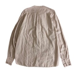 KAPITAL Linen Ruffle Prague Shirt Unisex Summer Top Flat-Front