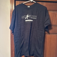 Six Star Nutrition Mens Bodybuilding Shirt Size XL Gym Protein Workout Black