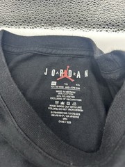 Jordan Youth XL Black Crew Neck Short Sleeve Jumpman Graphic Logo Knit T-Shirt