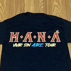 Mana “Vivir Sin Aire Tour” Graphic T-Shirt Size S Band Tee M.A.N.A.