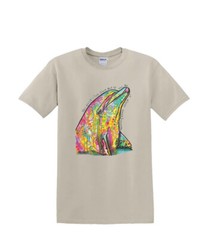 T-Shirt S to 2XL 3XL – NEON DOLPHIN sealife nautical adult