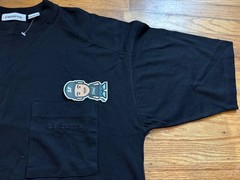 NEW VTG MENS LIZ CLAIBORNE BLANK BLACK POCKET TEE SHIRT 90S RARE Y2K DESIGNER L