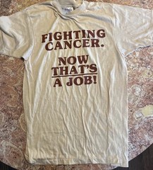 Vintage Hanes Fighting Cancer Now That’s A Job T-Shirt UT M.D. Anderson Hospital