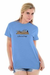 Life Is Crap Car Off Roading Mud Funny Gift Mens Casual Crewneck T Shirts Tees