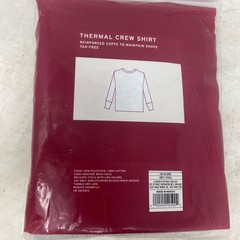 Merona Gray Thermal Crew Long Sleeve Shirt Men’s Size Large (42-44)