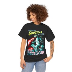 Sci Fi Retro Vintage Godzilla T-shirt Movie Tee Cult Film Monster Japanese Flick