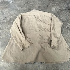Vintage distressed US Army military shirt flaws vtg retro 40s 50s L/XL