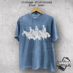 Western Cowboy Vintage Retro Style Comfort Tee