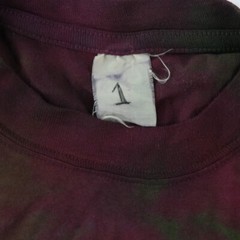 NWOT Single Stitch T-Shirt Blank Hand Tie Dyed Wheel Multi S/S Hering Sz. M 38′