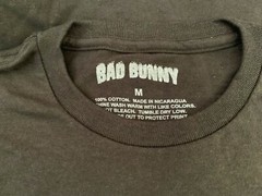 BAD BUNNY FREE LA HOOKAH L/S MEN’S BLACK SHIRT ASSORTED SIZES NEW