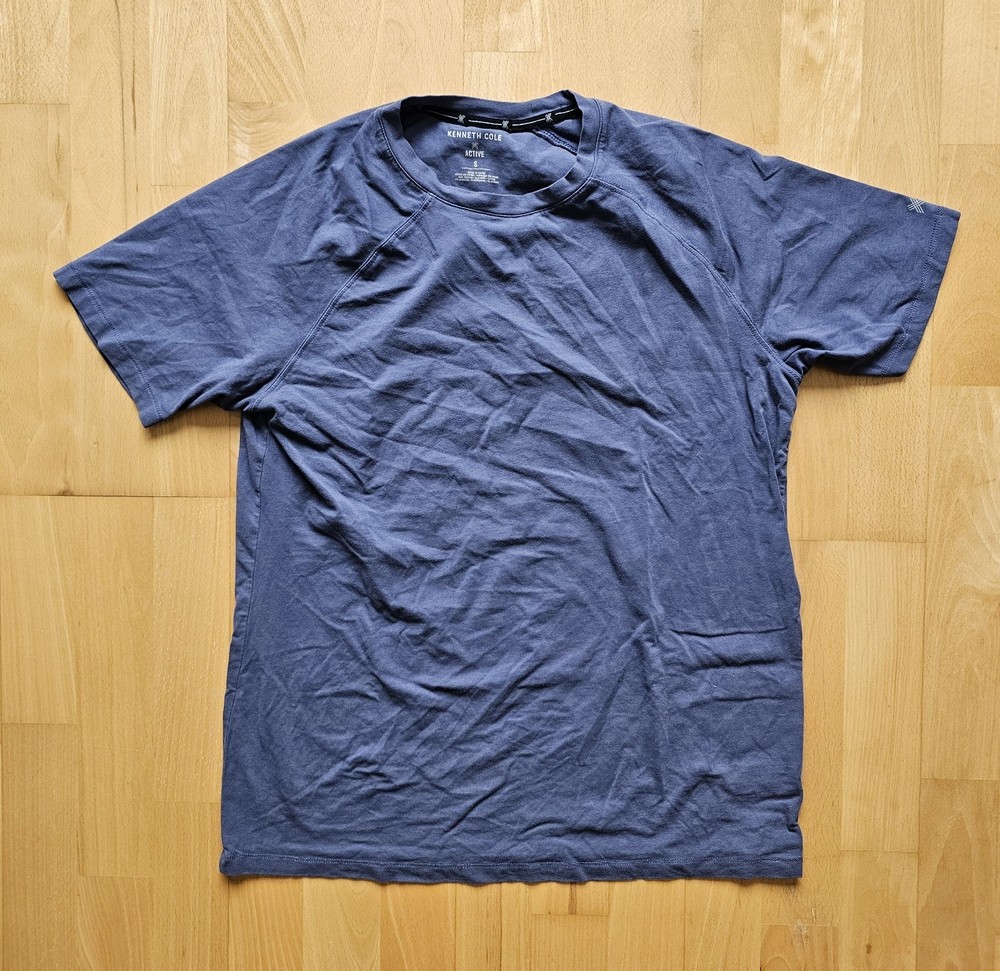 Kenneth Cole T-shirt Mens Small Blue Short Sleeve Active