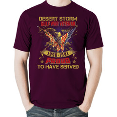 Veteran Gulf War Desert Storm US Patriotic Proud Hero T-Shirt Tee Gift New