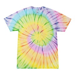 Multi-Color Tie Dye T-Shirts, Kids & Adults Short Sleeve Cotton Colortone