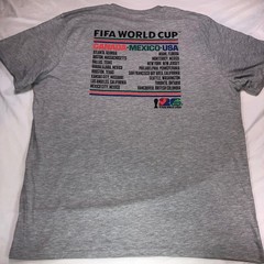 FIFA World Cup 2026 Host Cities T-Shirt Mens XXL Gray Canada Mexico USA NWT