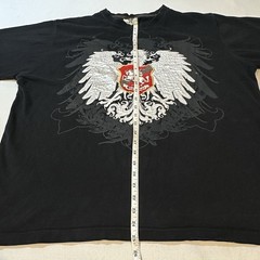 Avirex Mens XXL Black Graphic T Shirt Sky Kings Eagle Crest Y2K Streetwear