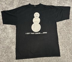 Vintage City Lab Young Jeezy I Got That Snow Man XXL Glitter T-shirt Rare Y2K
