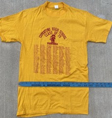 Vintage 1979 Cupertino High School Pioneers Class Of 79 T Shirt 70s 1970s Size M