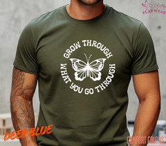 Unisex Grow Through What T-Shirt, Men T shirt,Women T shirt Gift Religion Top