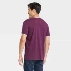 Men’s Short Sleeve T-Shirt – Goodfellow & Co Plum Purple