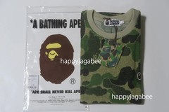 A BATHING APE Men’s ABC CAMO PILE JACQUARD ONE POINT TEE 1L30109005 b
