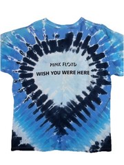 Pink Floyd Wish You Were Here Tie Dye XL Shirt Bundle With CD Front & Back Graph