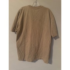 Carhartt K84 Mens Henley Pocket T-Shirt Desert Tan Cotton Work Shirt Large