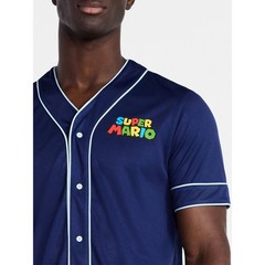 Super Mario Baseball Jersey Shirt Nintendo NES Cartoon NWT Size Large