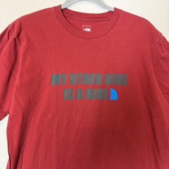 The North Face Shirt Mens Medium Red My Other Bike Graphic Tee Outdoor Cycling
