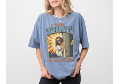 I Saw That Funny Jesus Shirt, Christian Meme Tee, 90s Faith Shirt