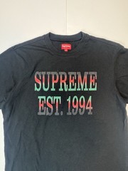 Supreme SS20 Gradient Spellout Logo Black Cotton Mesh T Shirt Jersey Medium