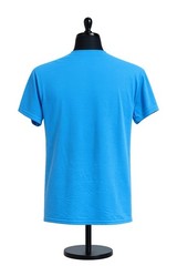 Gildan Heavy Cotton Men’s Blue Solid Crew Neck Short Sleeve T-Shirt Size S