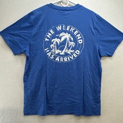 Chubbies The Weekend Has Arrived Short Sleeve Blue T-Shirt Men’s XL NWT