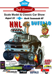 NNL Buffalo Model Car Show 2024 Commemorative Tee shirt Medium – 3X Large
