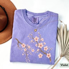 Cherry Blossom Comfort Tee Nature Floral Shirt Soft Unisex Gift Idea