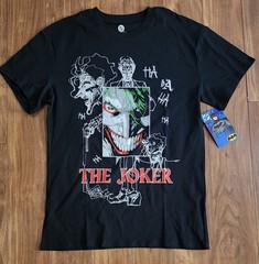 DC Comics T-Shirt Men’s Sz Large Joker Gotham City Batman Universe Cartoon Tee