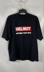 Helmut Lang Autumn Tour 2018 Graphic T-Shirt Black Cotton Sz M