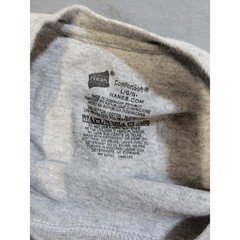 Lot of 3 Mens Large Gray T Shirts Short Sleeve Hanes George Cotton Blend
