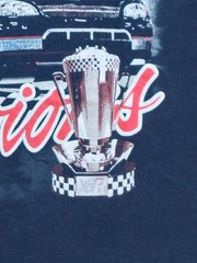 Young & Restless Black, Blue, And Red NASCAR T-Shirt Adult Size Small