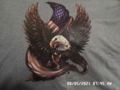 NEW Patriotic T-Shirt: American Eagle w/ Flag Lots of Colors & Sizes