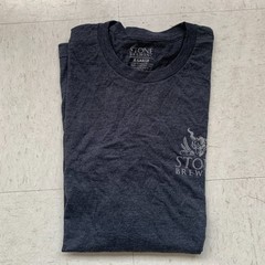 NEW STONE BREWING Black Double Sided Long Sleeve LOGO Spellout T Shirt Pick Size