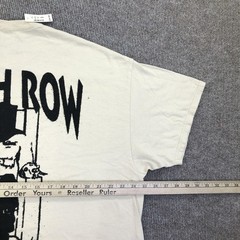 Death Row Records Shirt Mens XL White Double Sided Logo Graphic Tee Hip Hop