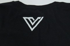 VIAGGIO Black Graphic T-Shirt Men’s Short Sleeve Crew Neck New T0480